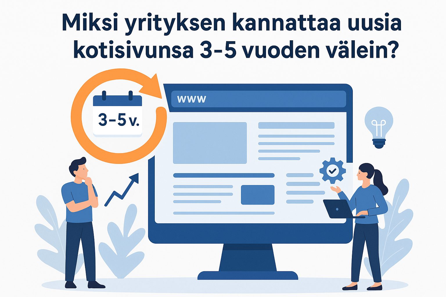 Miksi yrityksen kannattaa uusia kotisivunsa 3–5 vuoden välein?