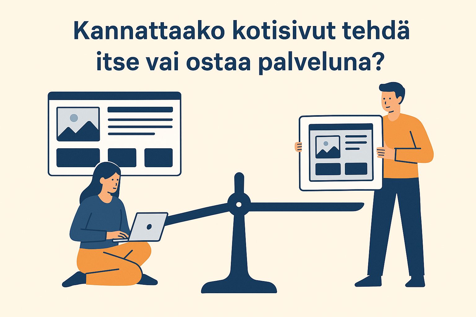 Kannattaako kotisivut tehdä itse vai ostaa palveluna?