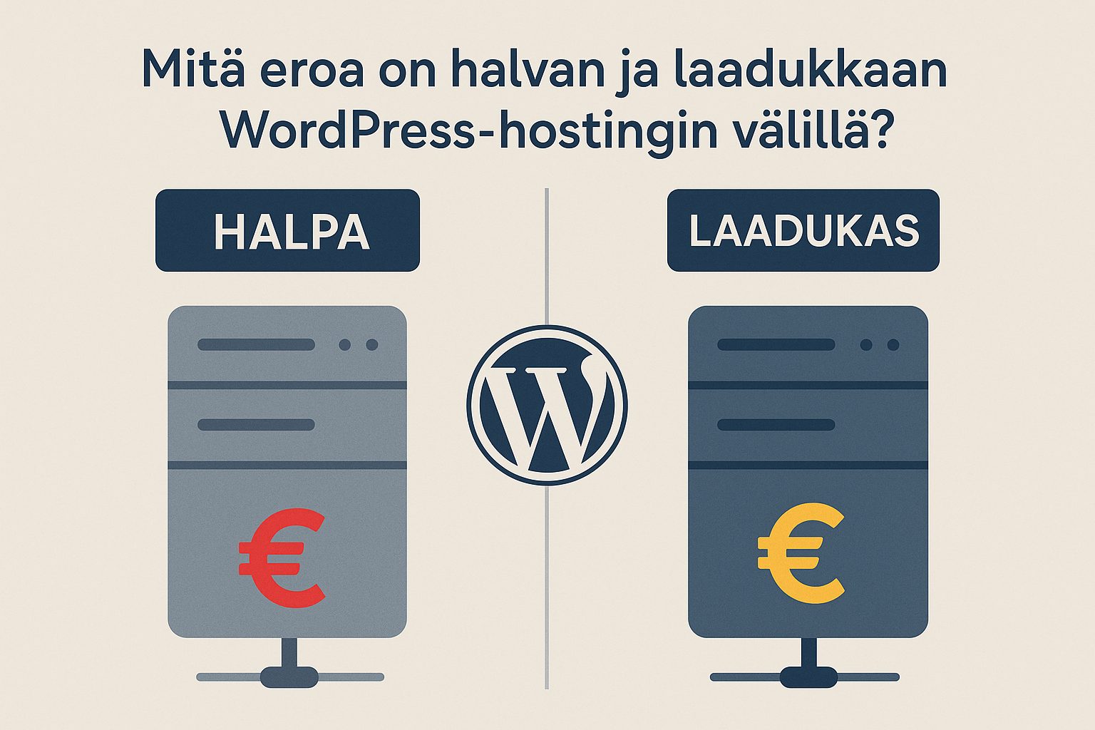 Mitä eroa on halvan ja laadukkaan WordPress-hostingin välillä?