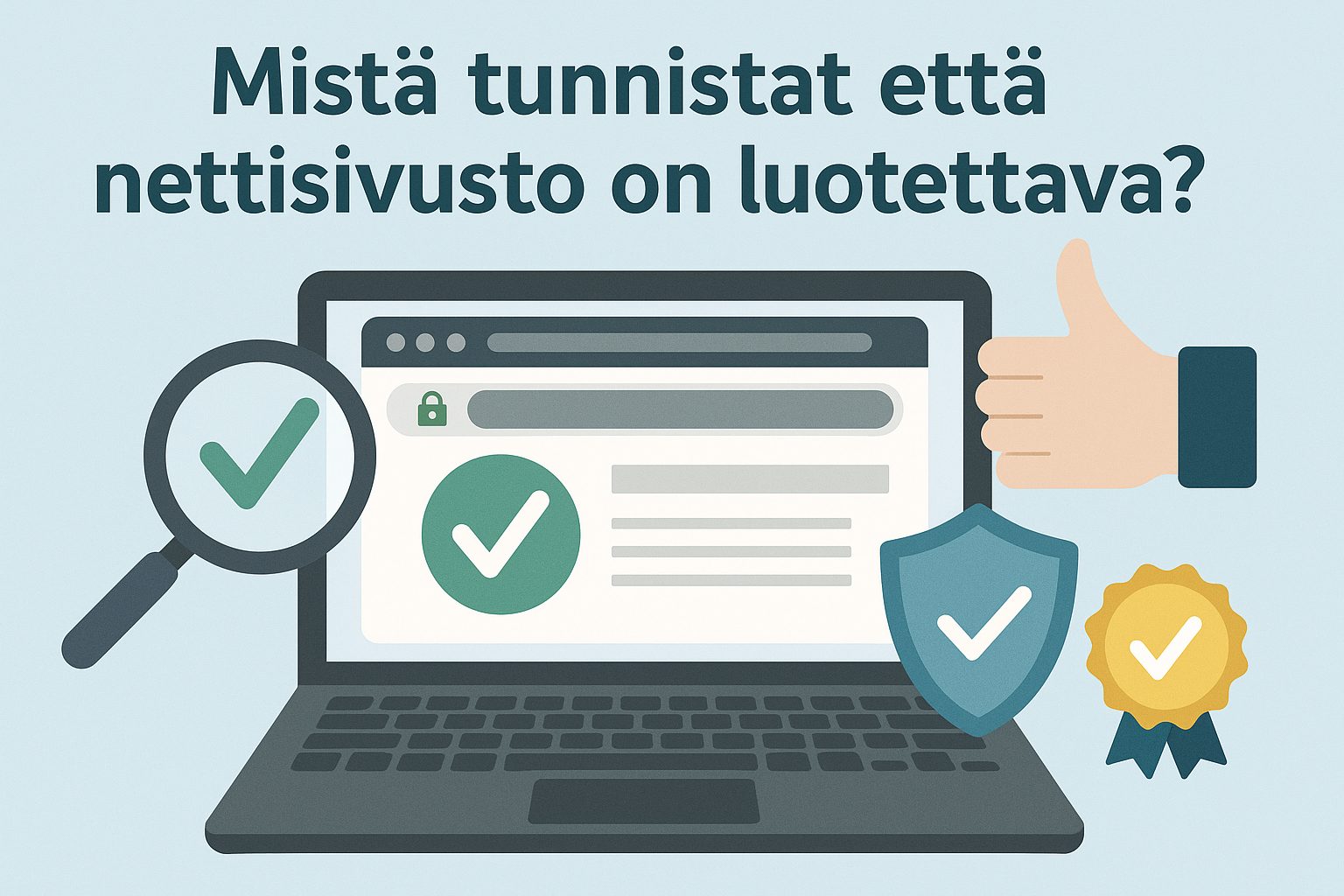 Mistä tunnistat että nettisivusto on luotettava?
