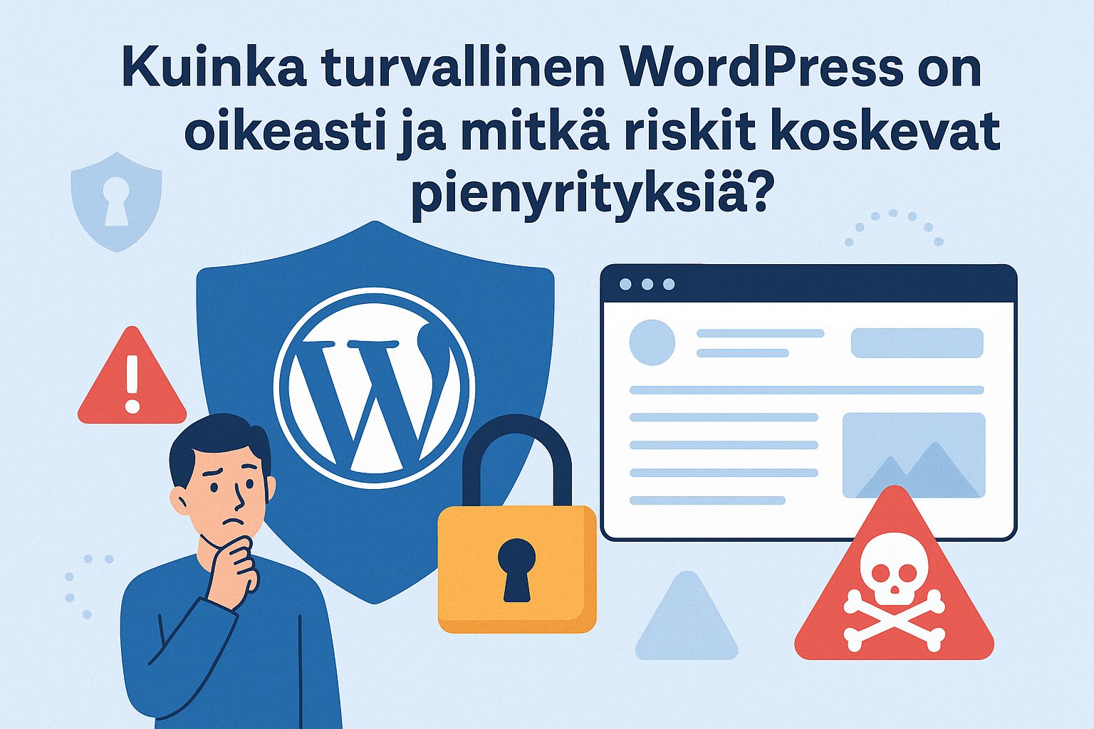 Kuinka turvallinen WordPress on oikeasti ja mitkä riskit koskevat pienyrityksiä?