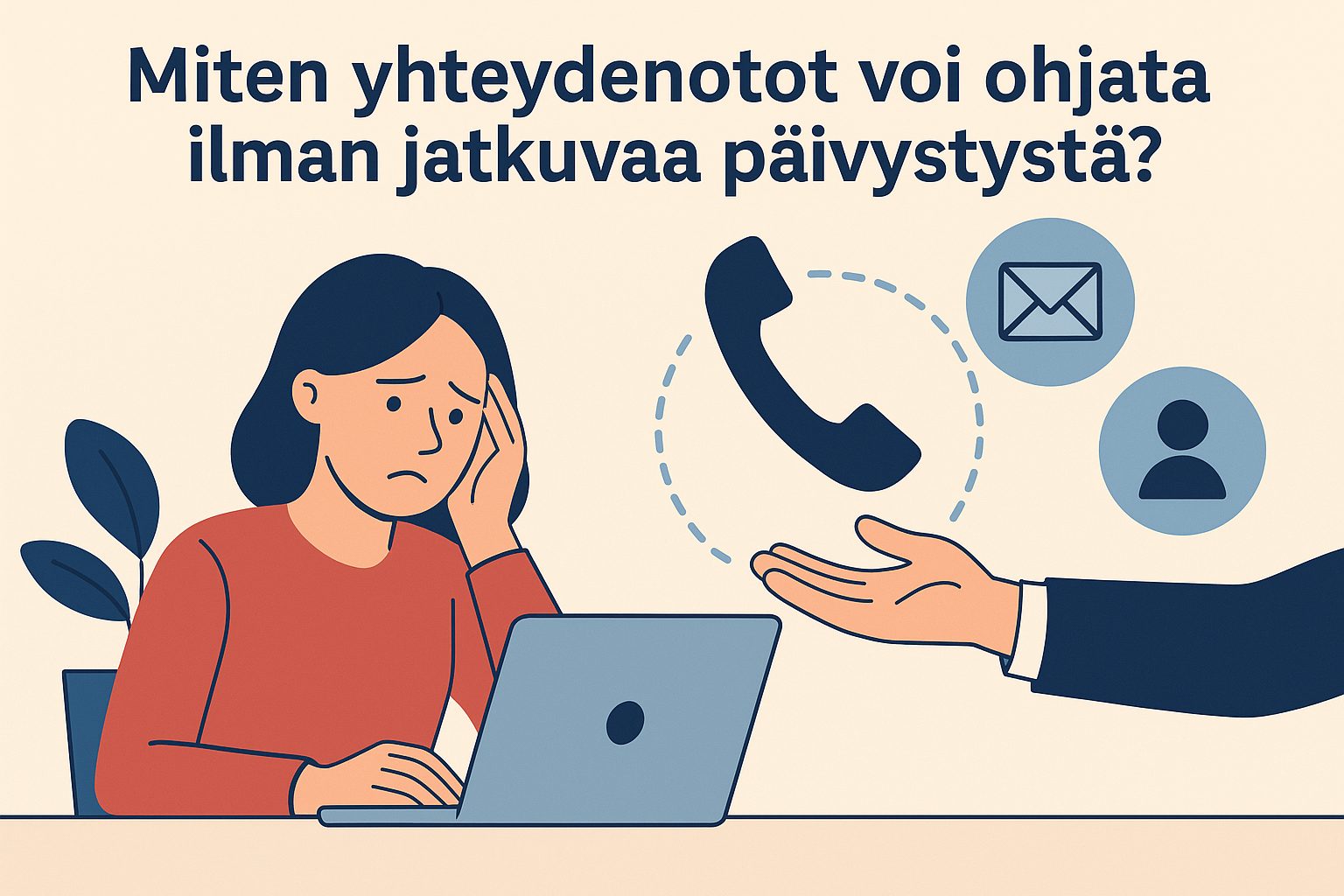 Miten yhteydenotot voi ohjata ilman jatkuvaa päivystystä?