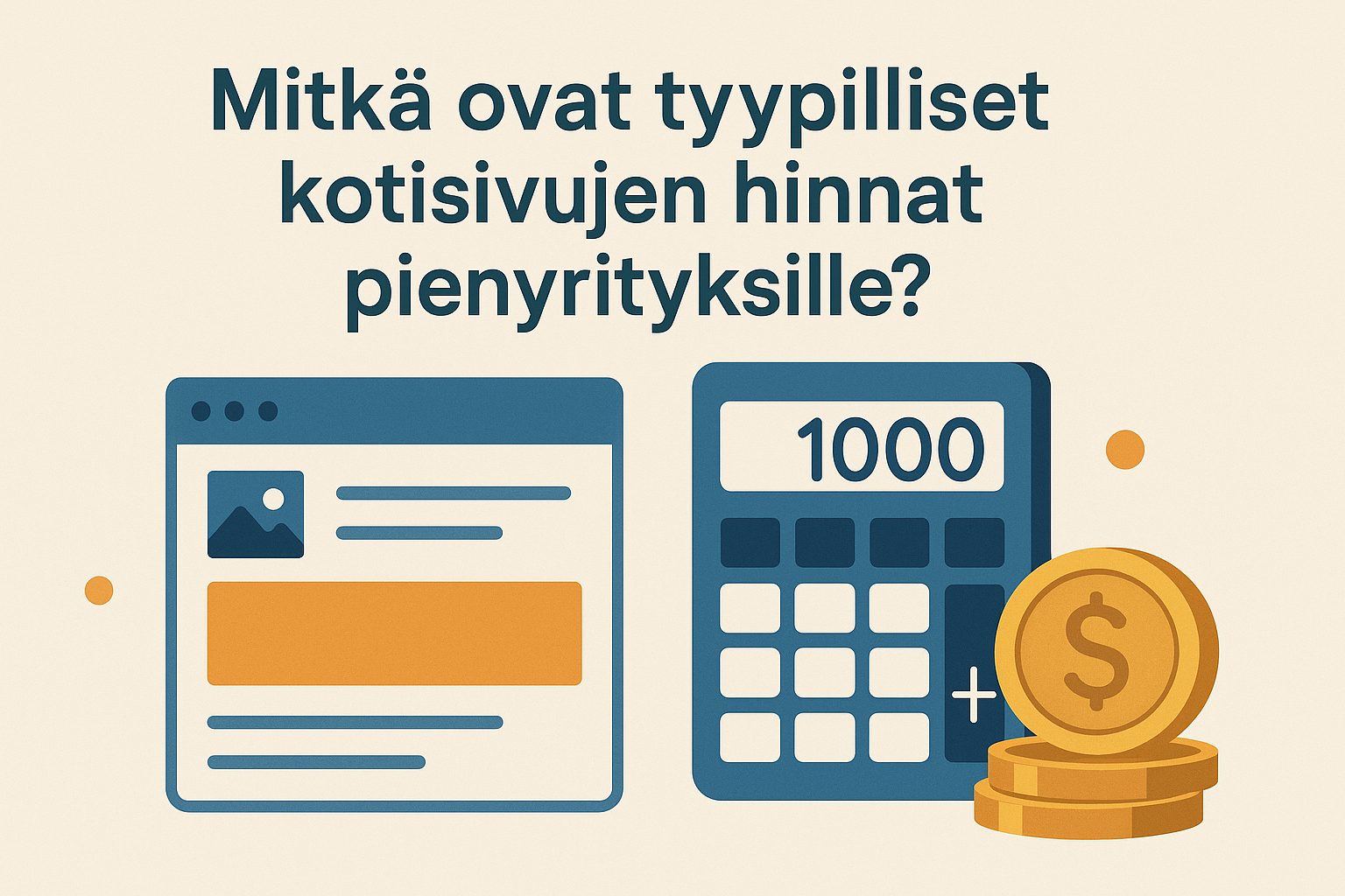 Mitkä ovat tyypilliset kotisivujen hinnat pienyrityksille?